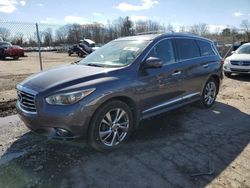 Salvage cars for sale at Chalfont, PA auction: 2013 Infiniti JX35