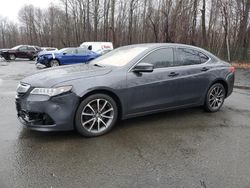 Salvage cars for sale at East Granby, CT auction: 2016 Acura TLX Tech