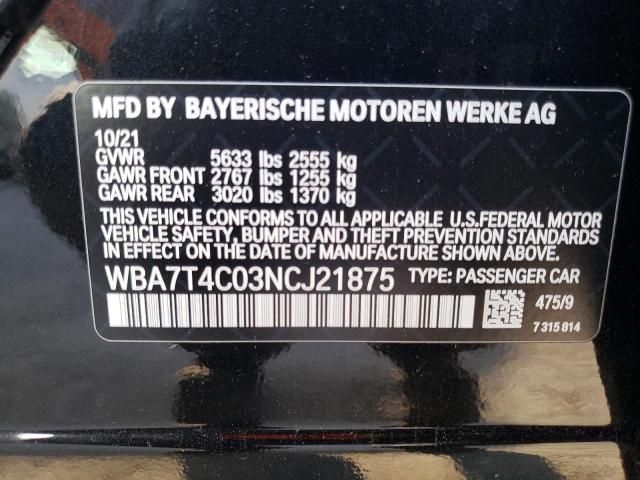 2022 BMW 740 XI