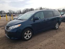Toyota Sienna LE salvage cars for sale: 2012 Toyota Sienna LE