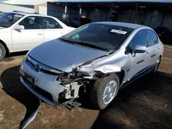 Honda salvage cars for sale: 2007 Honda Civic Hybrid