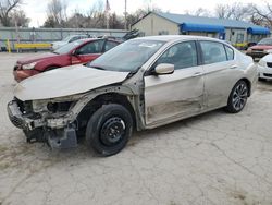 Salvage cars for sale from Copart Wichita, KS: 2015 Honda Accord Sport