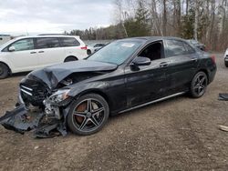 Mercedes-Benz C-Class salvage cars for sale: 2018 Mercedes-Benz C 300 4matic