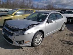 Salvage cars for sale at Leroy, NY auction: 2011 Ford Fusion Hybrid