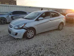 Salvage cars for sale from Copart Kansas City, KS: 2013 Hyundai Accent GLS