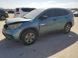 Salvage cars for sale from Copart San Antonio, TX: 2015 Honda CR-V LX