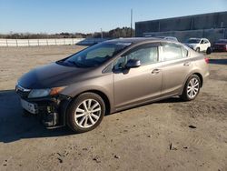 Honda Civic EXL salvage cars for sale: 2012 Honda Civic EXL