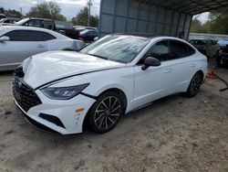 Salvage cars for sale at Midway, FL auction: 2020 Hyundai Sonata SEL Plus