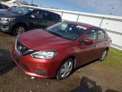 Nissan Vehiculos salvage en venta: 2017 Nissan Sentra S