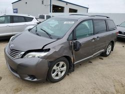 Salvage cars for sale at Mcfarland, WI auction: 2017 Toyota Sienna LE