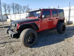 Salvage cars for sale at Spartanburg, SC auction: 2008 Jeep Wrangler Unlimited X