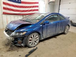 Salvage cars for sale at Lyman, ME auction: 2010 Honda Civic SI