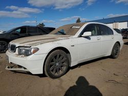 Salvage cars for sale from Copart Woodhaven, MI: 2002 BMW 745 I