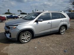 Salvage cars for sale from Copart Mercedes, TX: 2015 KIA Sorento LX