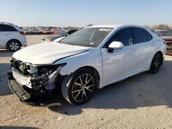Salvage cars for sale at San Antonio, TX auction: 2024 Toyota Camry SE Night Shade