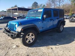 Jeep Wrangler salvage cars for sale: 2016 Jeep Wrangler Unlimited Sport