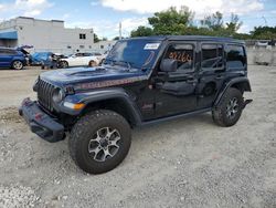 Salvage cars for sale from Copart Opa Locka, FL: 2019 Jeep Wrangler Unlimited Rubicon