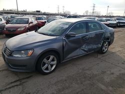 Salvage cars for sale at Wheeling, IL auction: 2012 Volkswagen Passat SE