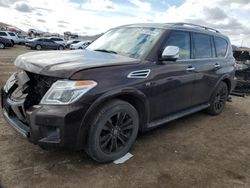 Salvage cars for sale at North Las Vegas, NV auction: 2019 Nissan Armada SV