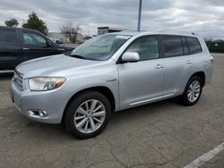 Salvage cars for sale from Copart Moraine, OH: 2008 Toyota Highlander Hybrid Limited