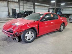 Chevrolet salvage cars for sale: 2001 Chevrolet Monte Carlo SS