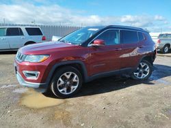 Jeep Compass salvage cars for sale: 2021 Jeep Compass Limited