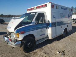 Ford salvage cars for sale: 2002 Ford Econoline E350 Super Duty Cutaway Van