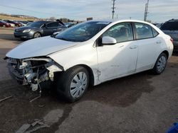 Salvage cars for sale from Copart Colorado Springs, CO: 2016 Toyota Corolla L