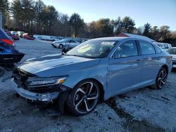 Salvage cars for sale from Copart Mendon, MA: 2022 Honda Accord Sport