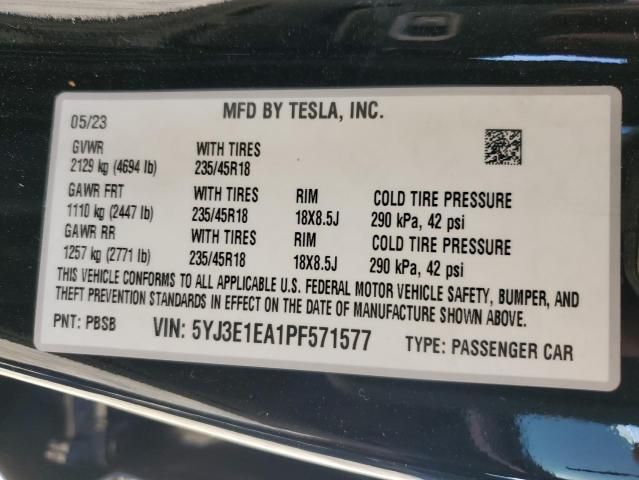 2023 Tesla Model 3