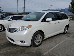 Salvage cars for sale from Copart Rancho Cucamonga, CA: 2017 Toyota Sienna XLE