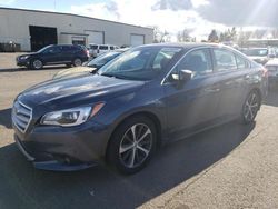 Salvage cars for sale from Copart Woodburn, OR: 2017 Subaru Legacy 2.5I Limited