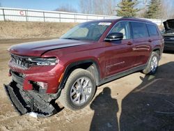 Salvage cars for sale at Davison, MI auction: 2021 Jeep Grand Cherokee L Limited