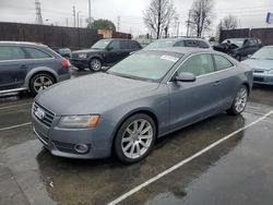 Salvage cars for sale from Copart Wilmington, CA: 2012 Audi A5 Prestige