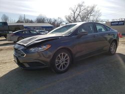 Salvage cars for sale from Copart Wichita, KS: 2017 Ford Fusion SE