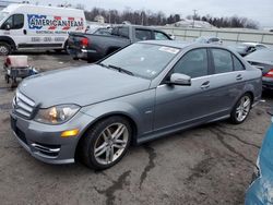 Mercedes-Benz C 250 salvage cars for sale: 2012 Mercedes-Benz C 250