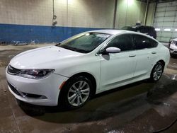 Salvage cars for sale at Woodhaven, MI auction: 2016 Chrysler 200 Limited