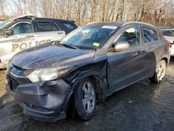 Salvage cars for sale from Copart Candia, NH: 2016 Honda HR-V EXL