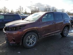 2019 Toyota Highlander Hybrid en venta en Portland, OR