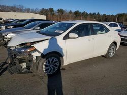 2018 Toyota Corolla L en venta en Exeter, RI