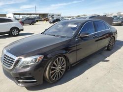Salvage cars for sale at Grand Prairie, TX auction: 2017 Mercedes-Benz S 550