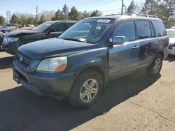 Salvage cars for sale from Copart Denver, CO: 2003 Honda Pilot EXL