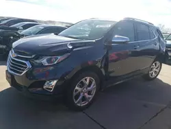 Salvage cars for sale at Grand Prairie, TX auction: 2018 Chevrolet Equinox Premier