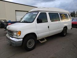 Ford salvage cars for sale: 2000 Ford Econoline E350 Super Duty Wagon