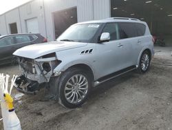 Salvage cars for sale from Copart Jacksonville, FL: 2017 Infiniti QX80 Base