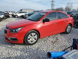 Chevrolet Cruze L salvage cars for sale: 2015 Chevrolet Cruze L