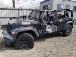 Salvage SUVs for sale at auction: 2018 Jeep Wrangler Unlimited Sport