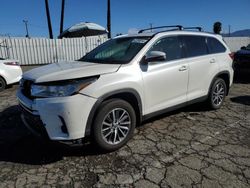 Salvage cars for sale at Van Nuys, CA auction: 2019 Toyota Highlander SE