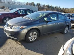 Honda Civic salvage cars for sale: 2013 Honda Civic LX