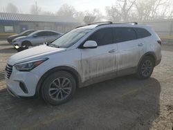 Salvage cars for sale at Wichita, KS auction: 2017 Hyundai Santa FE SE
